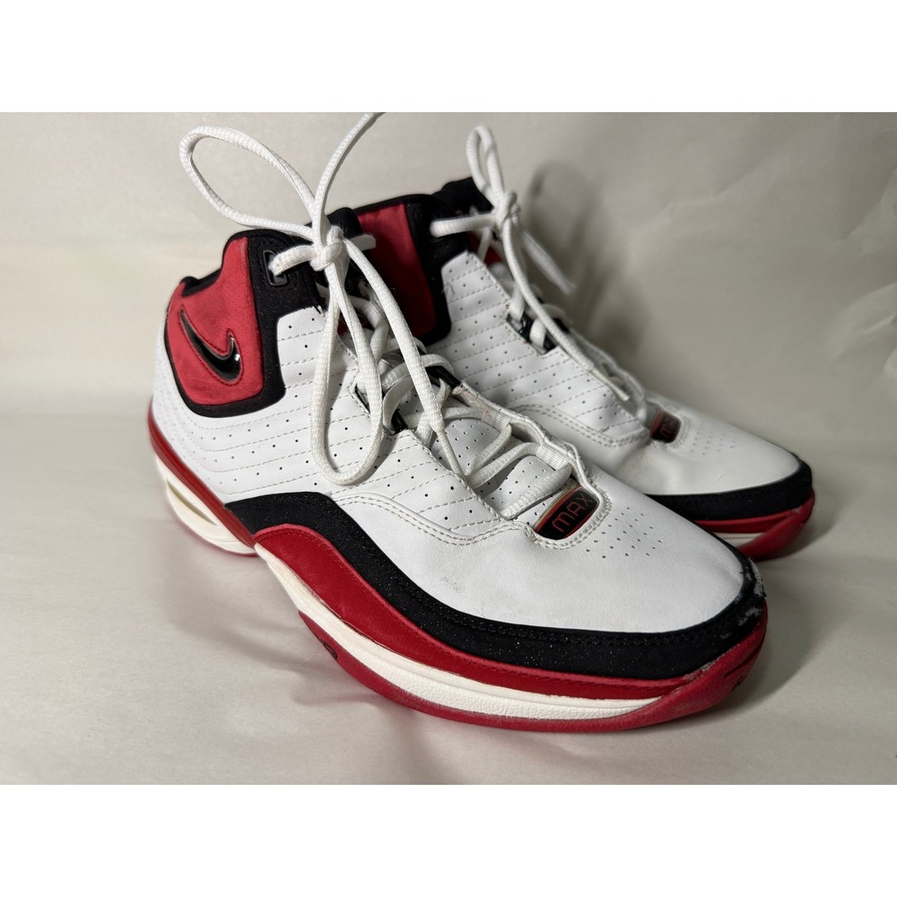 Nike Air Max Uptempo 2003 Basketball Sneakers Red Black White Mens Size 9 307513